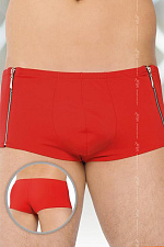 Мужские трусы шорты Soft Line красные, XL