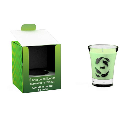 Массажная аромасвеча Intt Kissable Candle, мята, 40 г