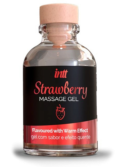 Гель для массажа Intt Cosmetics Strawberry, 30 мл