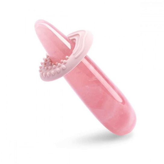Массажер из камня Le Wand Crystal Wand, розовый