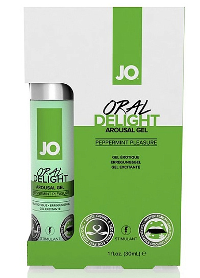 Оральный гель с охлаждающим действием JO Peppermint Pleasure, 30 мл