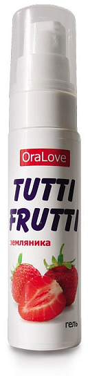 Съедобный лубрикант Биоритм Tutti Frutti Земляника, 30 мл