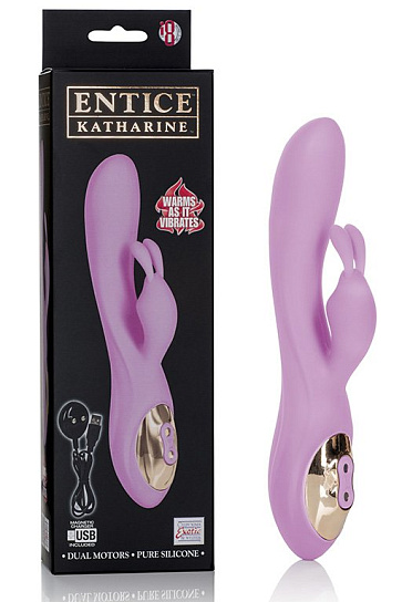 Вибратор со стимуляцией клитора Entice Katharine, розовый