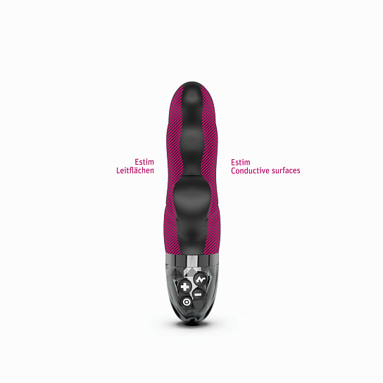 Вибратор-кролик с электрической стимуляцией Mystim Hop Hop Bob, черный