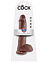 Фаллоимитатор-гигант King Cock с мошонкой, PipeDream, 20 см, коричневый