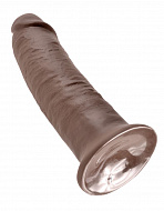 Фаллоимитатор-гигант на присоске King Cock 10 Cock, 23 см, коричневый