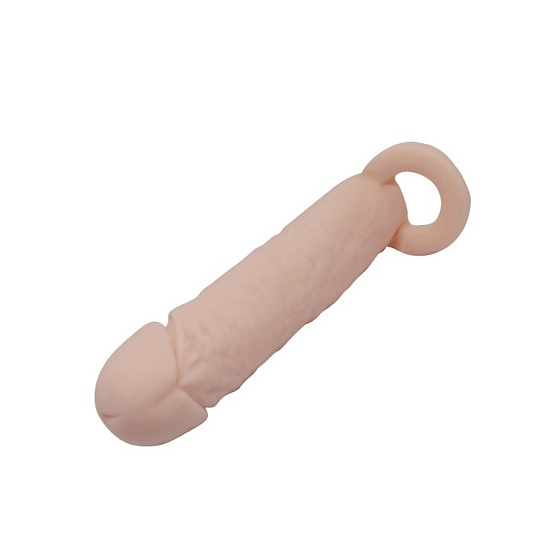 Реалистичная насадка с кольцом для мошонки Sex Expert L-108