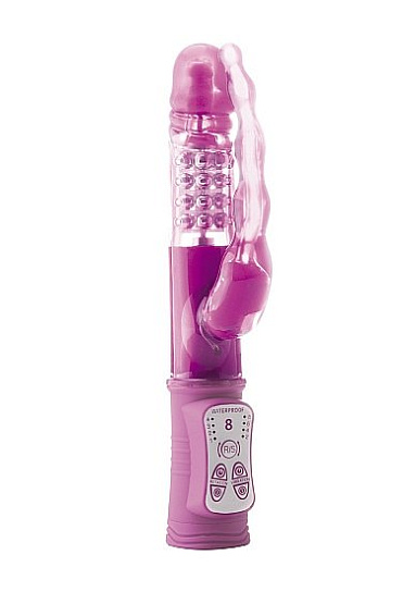 Вибратор с двойной стимуляцией VIBRO BEAD 291, фиолетовый