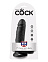 Реалистик с мошонкой на присоске Cock with Balls King Cock 13.5 см, черный Реалистик с мошонкой на присоске Cock with Balls King Cock 13.5 см, черный