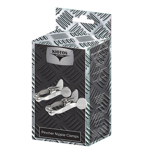 Классические прищепки для сосков, серебристые