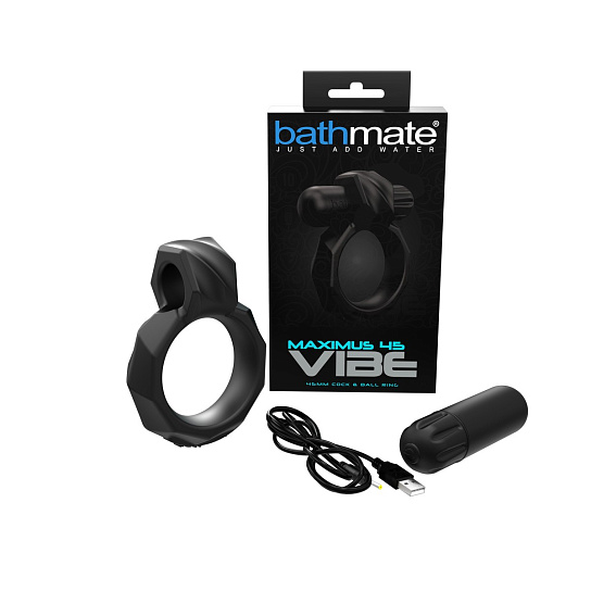 Эрекционное кольцо с вибрацией Bathmate Maximus Vibe 45