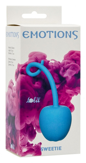 Шарики вагинальные Sweetie для укрепления мышц, из силикона, голубые