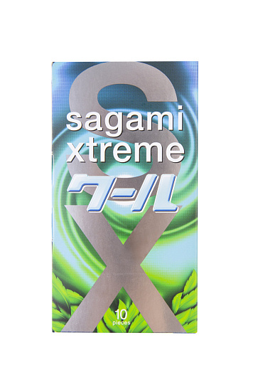 Презервативы из латекса Sagami Xtreme Mint, 10 шт