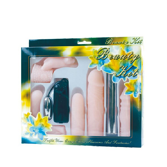 Набор различных насадок с вибромассажером