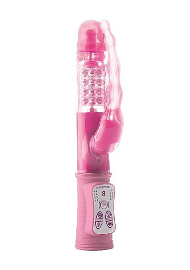 Вибратор с двойной стимуляцией VIBRO BEAD 291, розовый