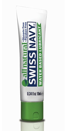 Лубрикант с натуральными компонентами Swiss Navy All Natural, 10 мл