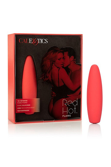 Мини-вибратор компактный RED HOT FLAME, 12 см