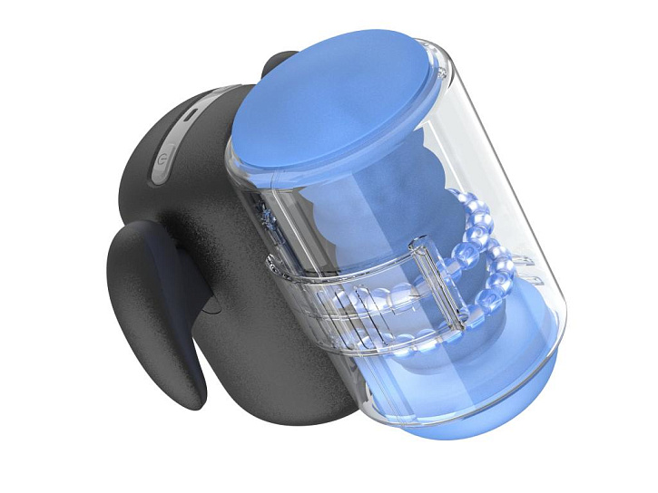 Мастурбатор Amovibe Black Knight Massaging Beads с вращением бусин