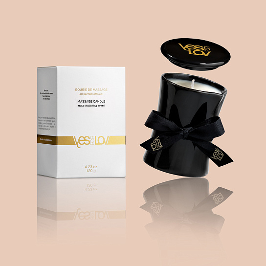 Массажная ароматическая свеча YesforLove Titillating, 120 мл