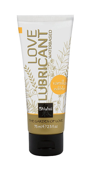 Съедобная гель-смазка со вкусом ванили VANILLA, 75 мл