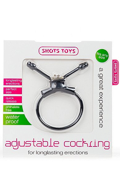 Утягивающее лассо ADJUSTABLE COCKRING, черное