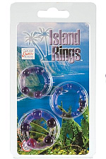 Колечки прозрачные разного размера Magic C-rings, 3 штуки, фиолетовые