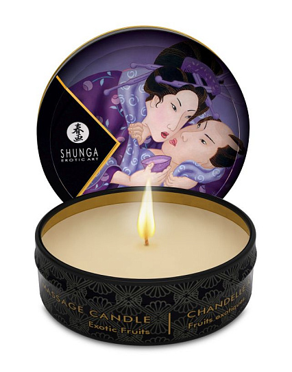 Массажная свечка из соевого воска с ароматом Экзотических фруктов, 30 мл