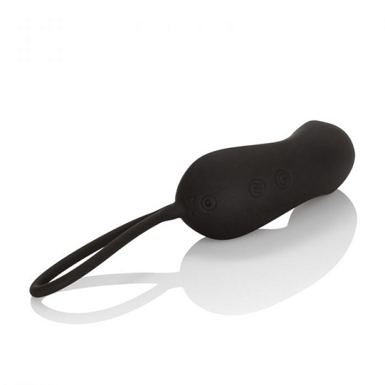 Виброяйцо перезаряжаемое черное из силикона Rechargeable Curve