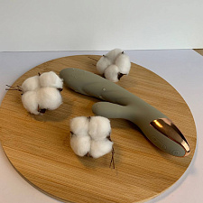 Вибратор кролик с подогревом Magic Vibe, зеленый