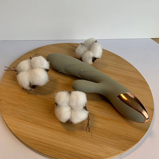 Вибратор кролик с подогревом Magic Vibe, зеленый