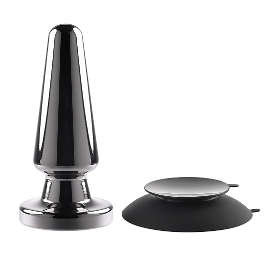 Вибропробка из металла на присоске Evolved Advanced Metal Plug