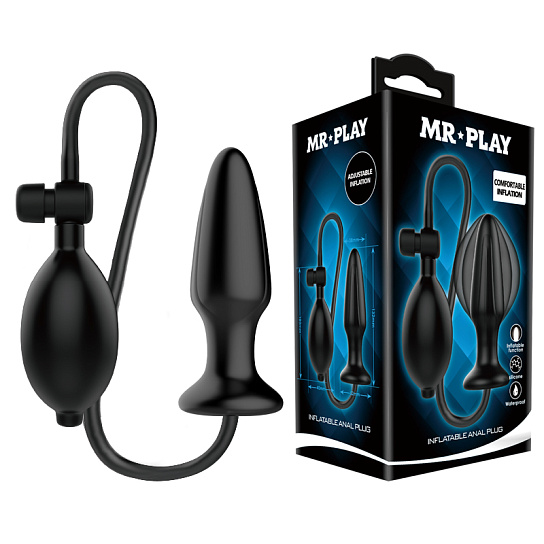 Анальная пробка с функцией увеличения размера Mr. Play Inflatable