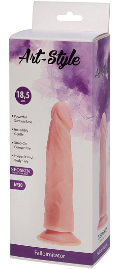 Фаллоимитатор Неоскин ART-STYLE №30, 18,5 см
