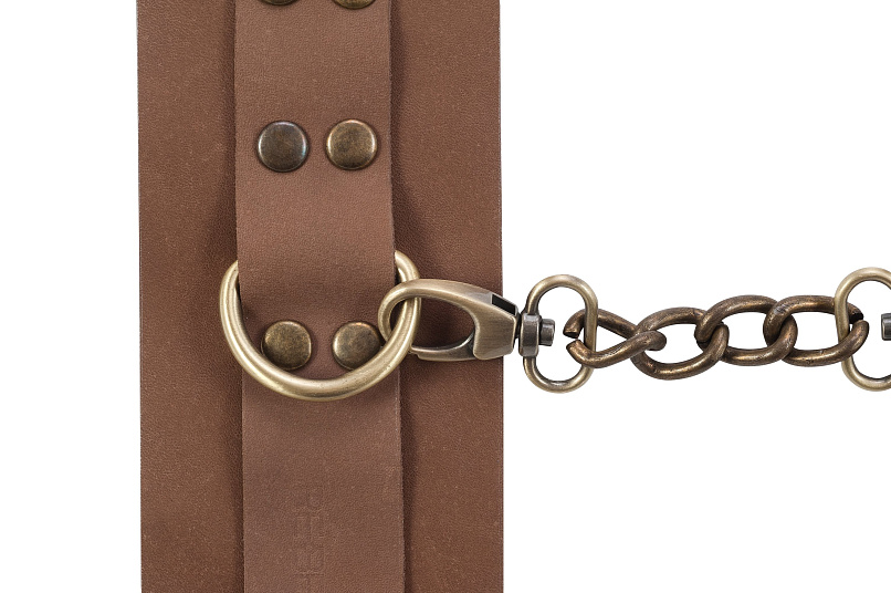Кожаные наручники из коллекции Re-belts