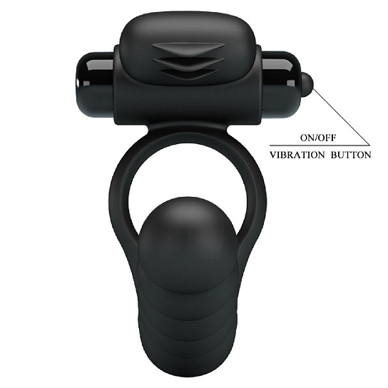 Эрекционное кольцо Hercules Penis Sheath III с анальной стимуляцией
