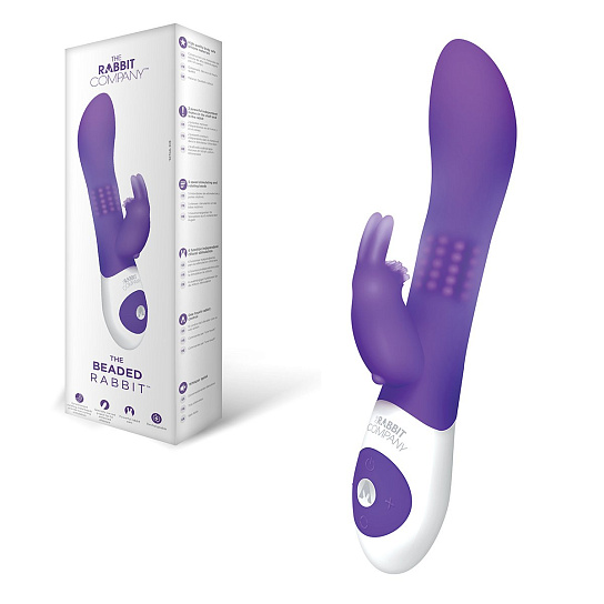 Изогнутый вибратор кролик DALINAR, фиолетовый