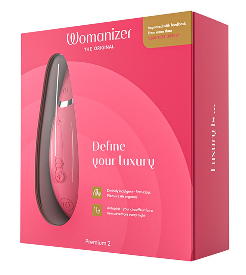 Вакуумно-волновой стимулятор Womanizer Premium 2, розовый