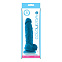 Фаллос с мошонкой ColourSoft 5 Soft Dildo, синий, 13 см