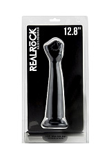 Кулак для фистинга с присоской RealRock Fisting Dildo, 30 см, черный