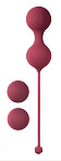 Набор вагинальных шариков Love Story Diva, бордовый