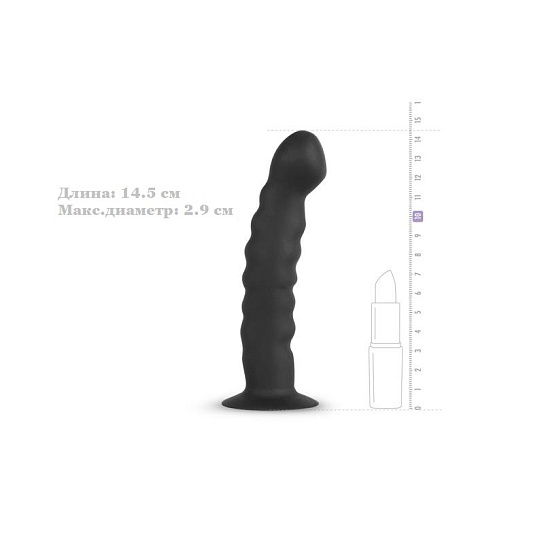 Рельефный страпон Easytoys Silicone 14,5 см