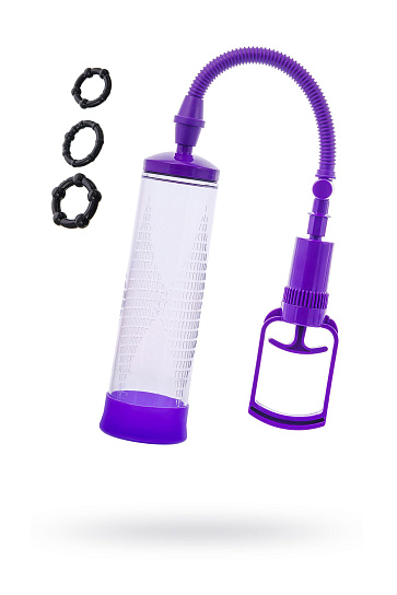 Вакуумная помпа для члена СЕКСУС МЕН, 22 см, фиолетовая