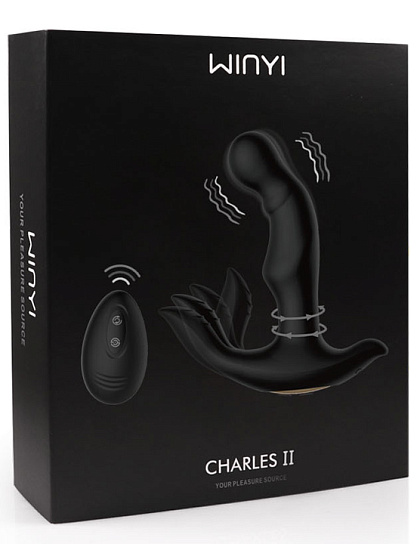 Многофункциональный вибратор-унисекс Winyi Charles II с пультом ДУ