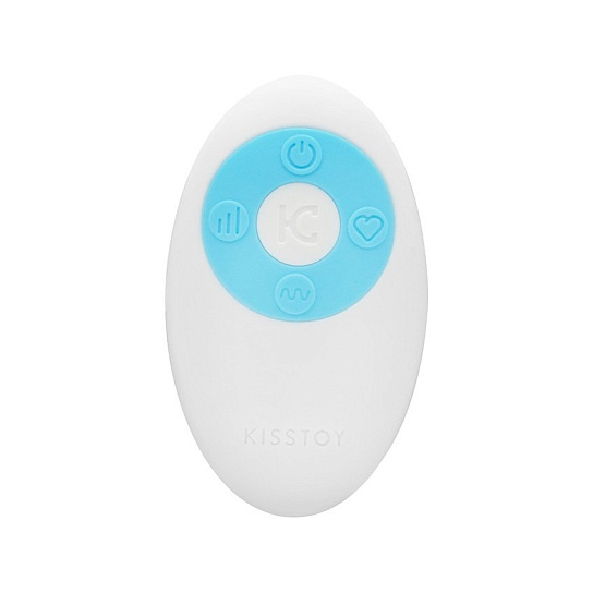 Вибратор-яйцо с пультом KisToy Doris, голубой