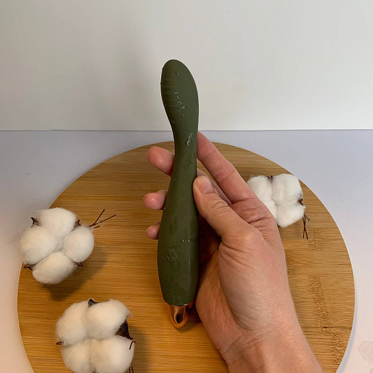 Вибратор для точки G с гибкой головкой Magic Vibe, зеленый