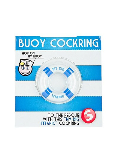 Эрекционное кольцо плотно облегает пенис BUOY MY BIG