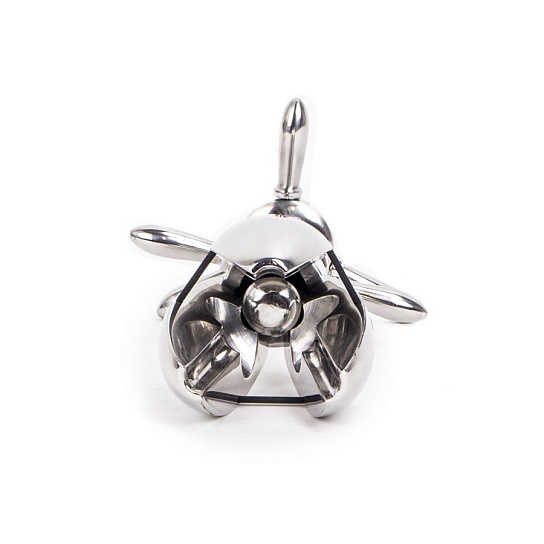 Анальный плаг Deluxe locking Plug 4.0 металлический, 16 см