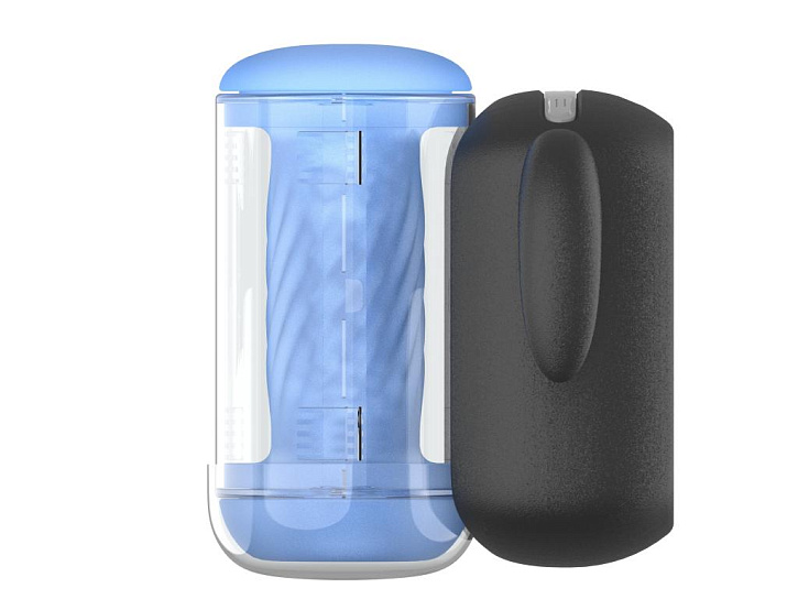 Мастурбатор Amovibe Black Knight с имитацией фрикций