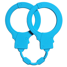 Тянущиеся силиконовые наручники Stretchy Cuffs, синие