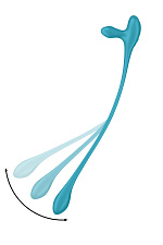 Многофункциональный гибкий вибратор для пар Satisfyer Plug & Play1, голубой